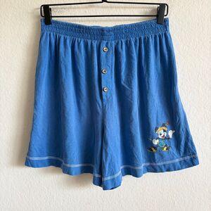 MICKEY MOUSE Unlimited Jerry Leigh Vtg 90s Cotton Blue Boxer Shorts Mens Large